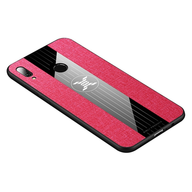 For Huawei Enjoy 9 Plus XINLI Stitching Cloth Textue Shockproof TPU Protective Case