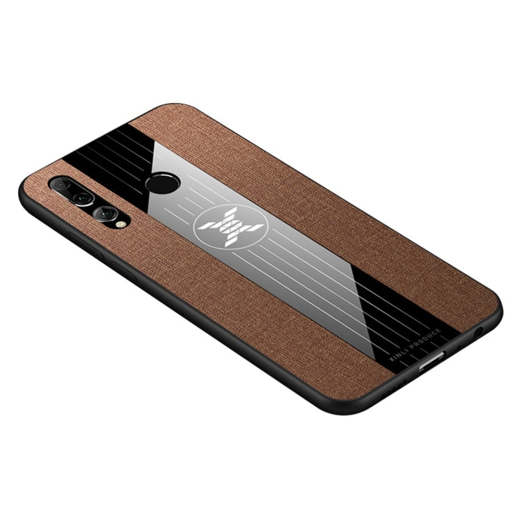 For Huawei Enjoy 9s XINLI Stitching Cloth Textue Shockproof TPU Protective Case
