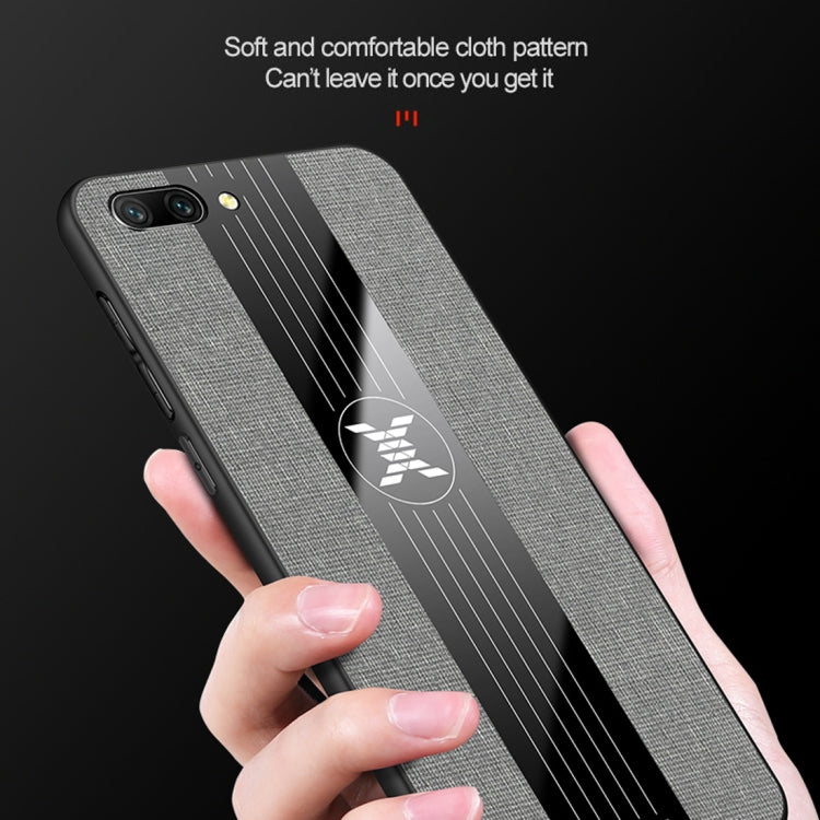 For Huawei Honor 10 Lite XINLI Stitching Cloth Textue Shockproof TPU Protective Case