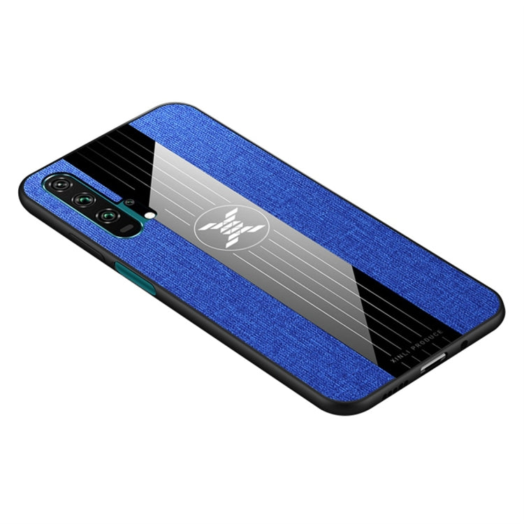 For Huawei Honor 20 Pro XINLI Stitching Cloth Textue Shockproof TPU Protective Case