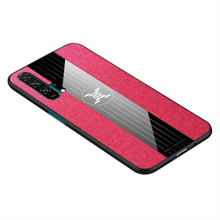 For Huawei Honor 20 Pro XINLI Stitching Cloth Textue Shockproof TPU Protective Case