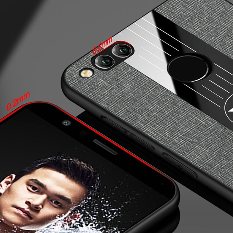 For Huawei Honor 7X XINLI Stitching Cloth Textue Shockproof TPU Protective Case