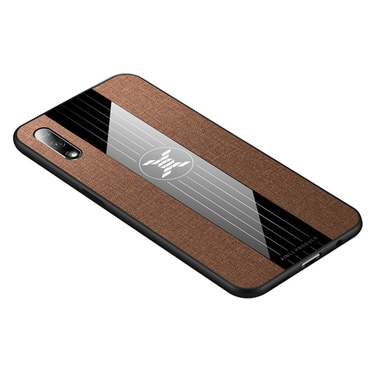 For Huawei Honor 9X XINLI Stitching Cloth Textue Shockproof TPU Protective Case