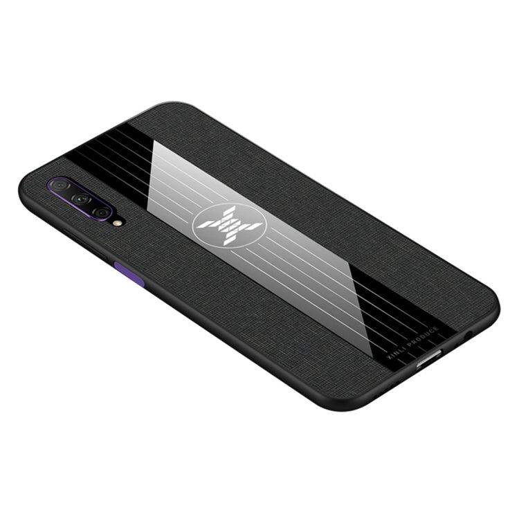 For Huawei Honor 9X Pro XINLI Stitching Cloth Textue Shockproof TPU Protective Case