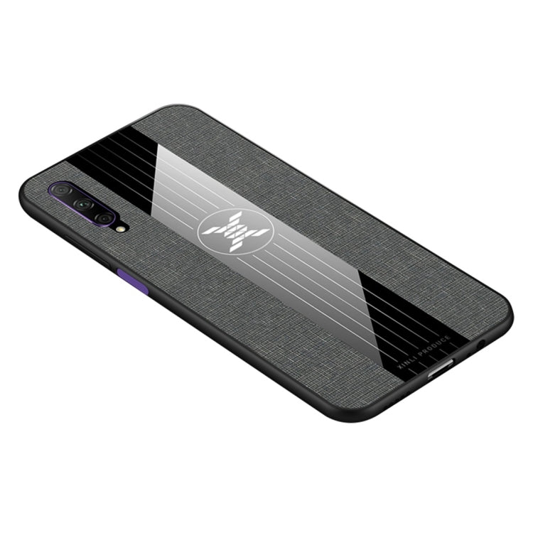 For Huawei Honor 9X Pro XINLI Stitching Cloth Textue Shockproof TPU Protective Case