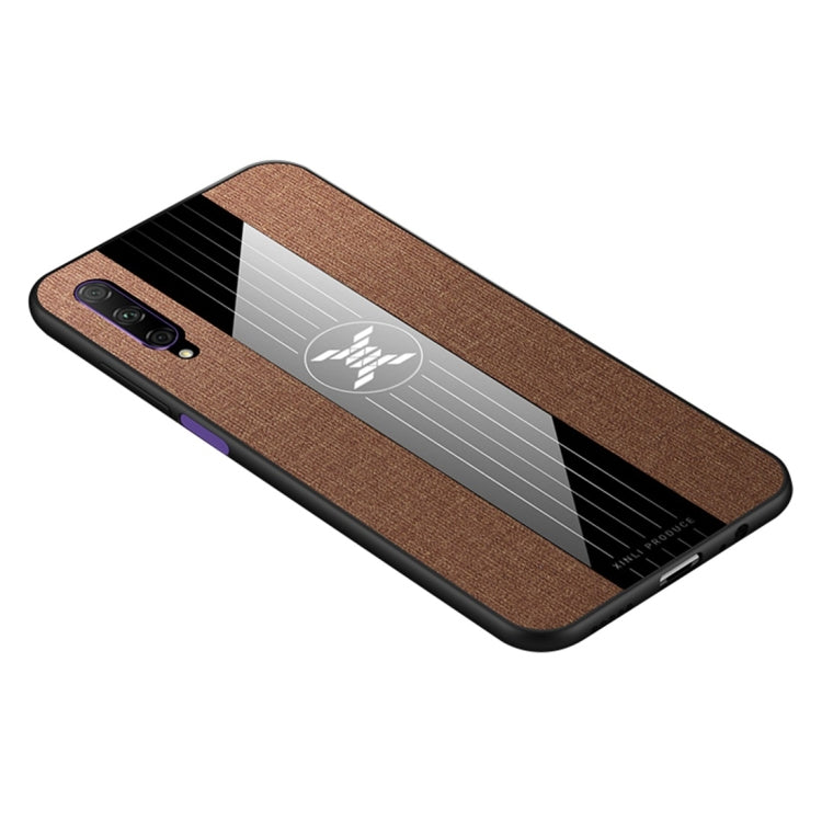For Huawei Honor 9X Pro XINLI Stitching Cloth Textue Shockproof TPU Protective Case