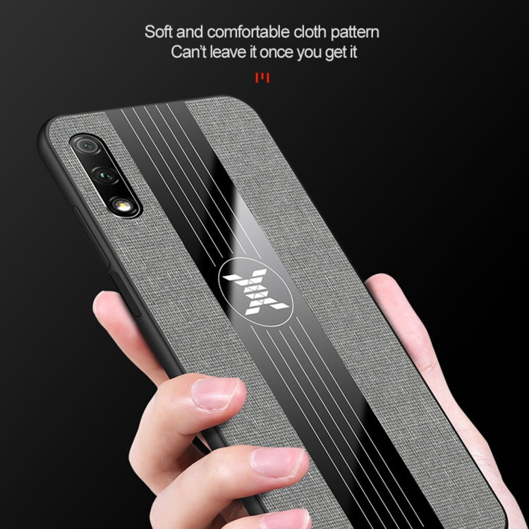 For Huawei Honor 9X Pro XINLI Stitching Cloth Textue Shockproof TPU Protective Case