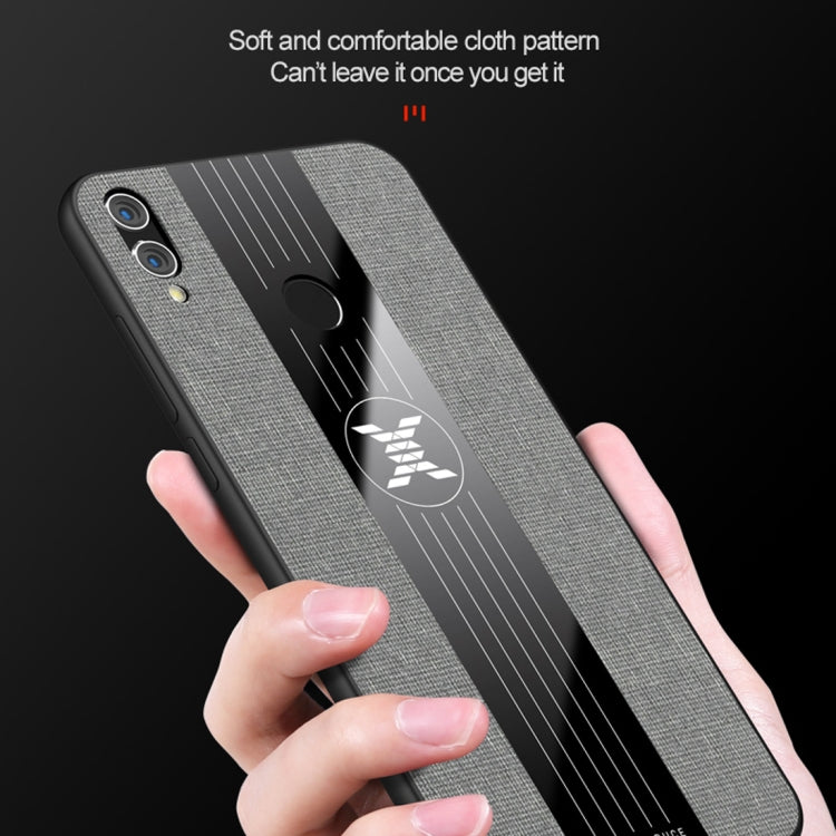 For Huawei Honor Play XINLI Stitching Cloth Textue Shockproof TPU Protective Case