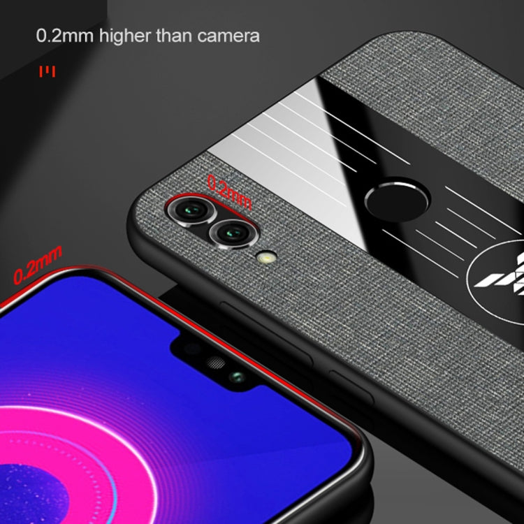 For Huawei Honor Play XINLI Stitching Cloth Textue Shockproof TPU Protective Case