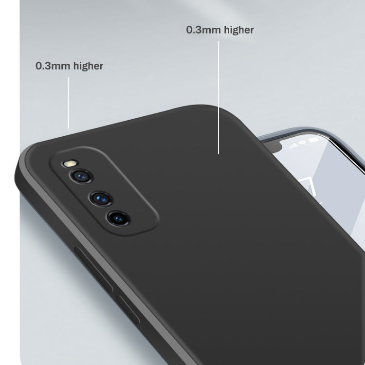 For vivo IQOO Neo3 Solid Color Imitation Liquid Silicone Straight Edge Dropproof Full Coverage Protective Case