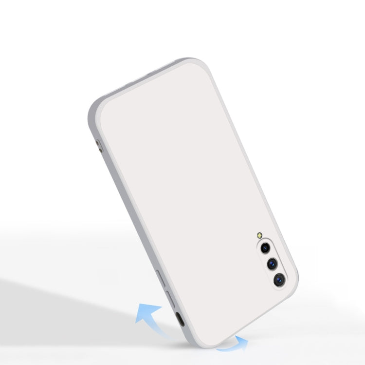 For vivo iQOO Pro Solid Color Imitation Liquid Silicone Straight Edge Dropproof Full Coverage Protective Case