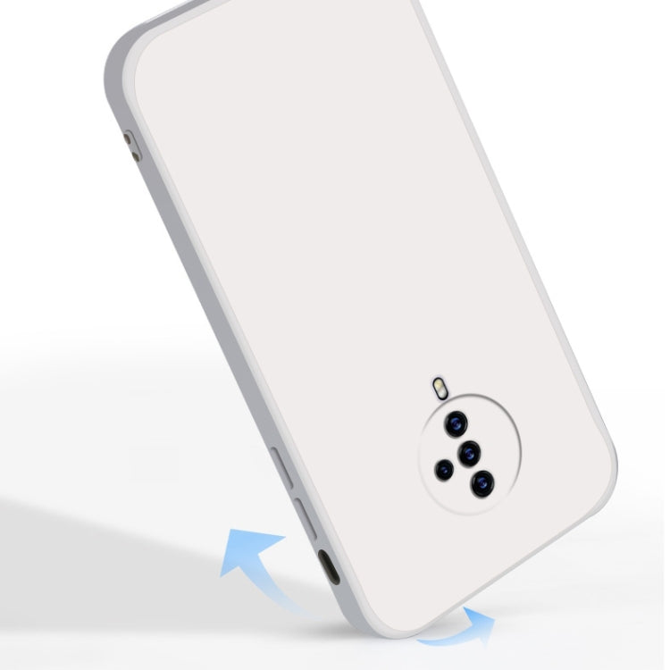 For vivo S6 Solid Color Imitation Liquid Silicone Straight Edge Dropproof Full Coverage Protective Case