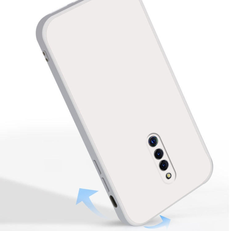 For vivo X27 Pro Solid Color Imitation Liquid Silicone Straight Edge Dropproof Full Coverage Protective Case