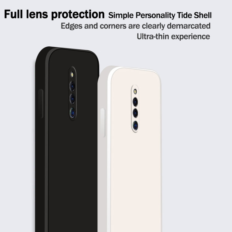 For vivo X27 Pro Solid Color Imitation Liquid Silicone Straight Edge Dropproof Full Coverage Protective Case