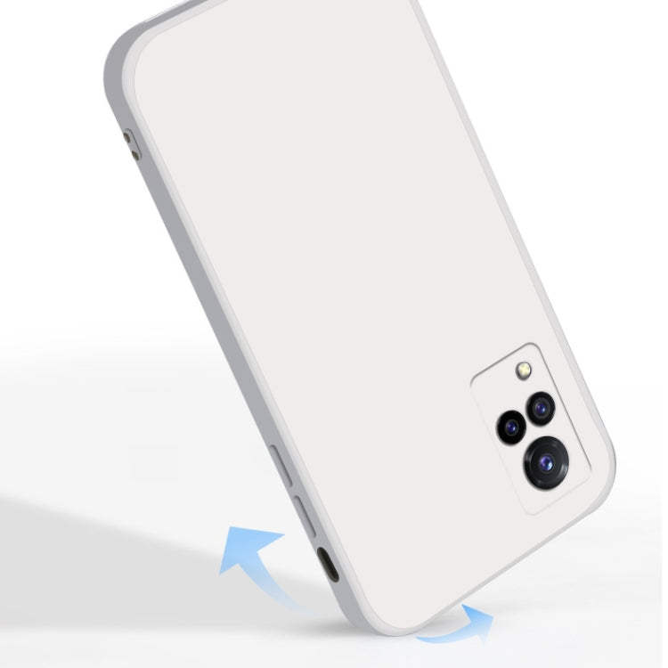 For vivo S9 Solid Color Imitation Liquid Silicone Straight Edge Dropproof Full Coverage Protective Case
