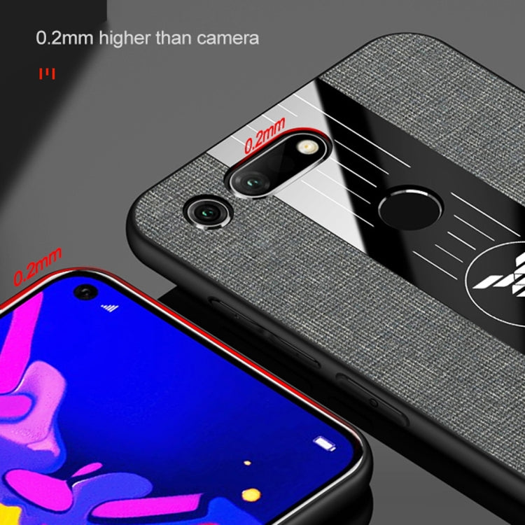 For Huawei Honor View 20 XINLI Stitching Cloth Textue Shockproof TPU Protective Case