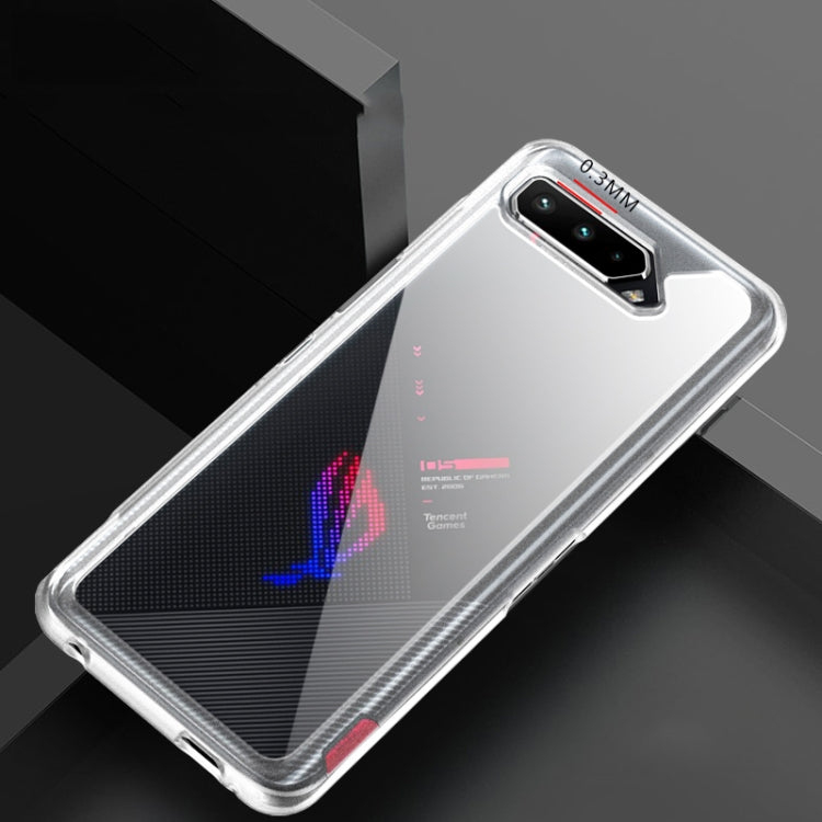 For Asus ROG Phone 5 Clear PC+TPU Shockproof Protective Case