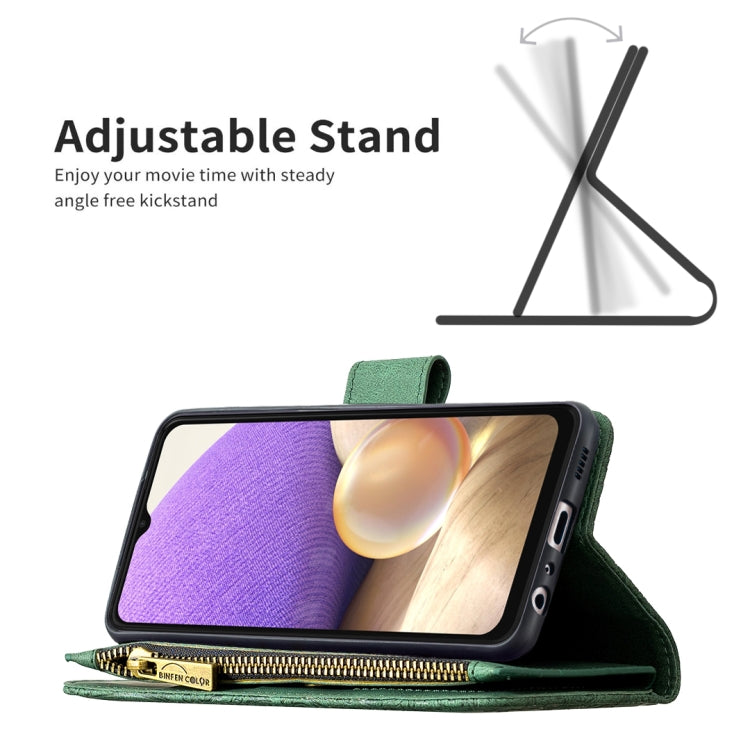 For Samsung Galaxy A32 5G Flying Butterfly Embossing Pattern Zipper Horizontal Flip Leather Case with Holder & Card Slots & Wallet