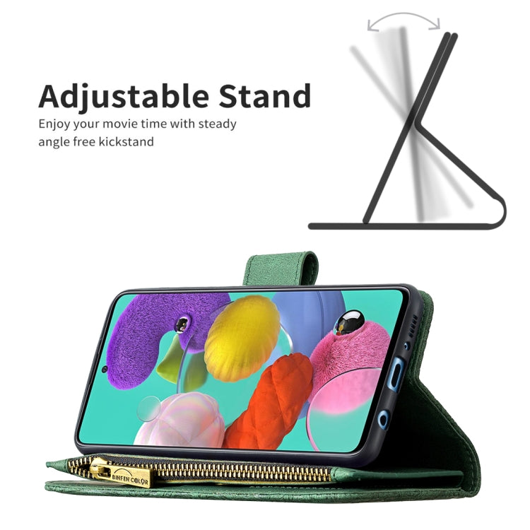 For Samsung Galaxy A51 4G Flying Butterfly Embossing Pattern Zipper Horizontal Flip Leather Case with Holder & Card Slots & Wallet