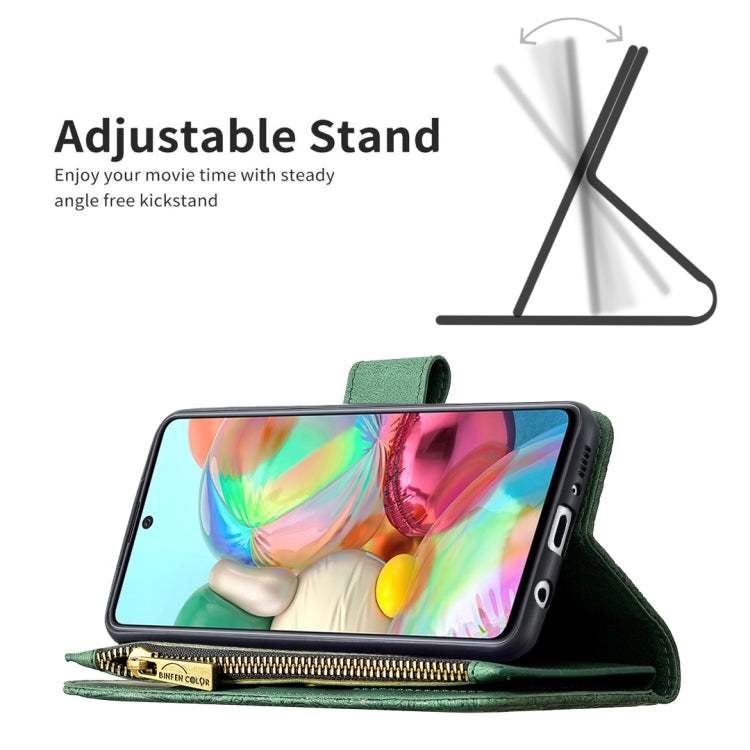 For Samsung Galaxy A71 4G Flying Butterfly Embossing Pattern Zipper Horizontal Flip Leather Case with Holder & Card Slots & Wallet