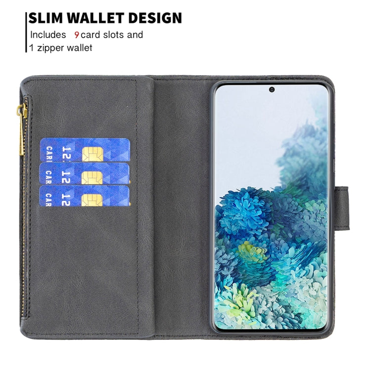 For Samsung Galaxy S20 Plus Flying Butterfly Embossing Pattern Zipper Horizontal Flip Leather Case with Holder & Card Slots & Wallet