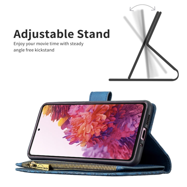 For Samsung Galaxy S20 FE Flying Butterfly Embossing Pattern Zipper Horizontal Flip Leather Case with Holder & Card Slots & Wallet