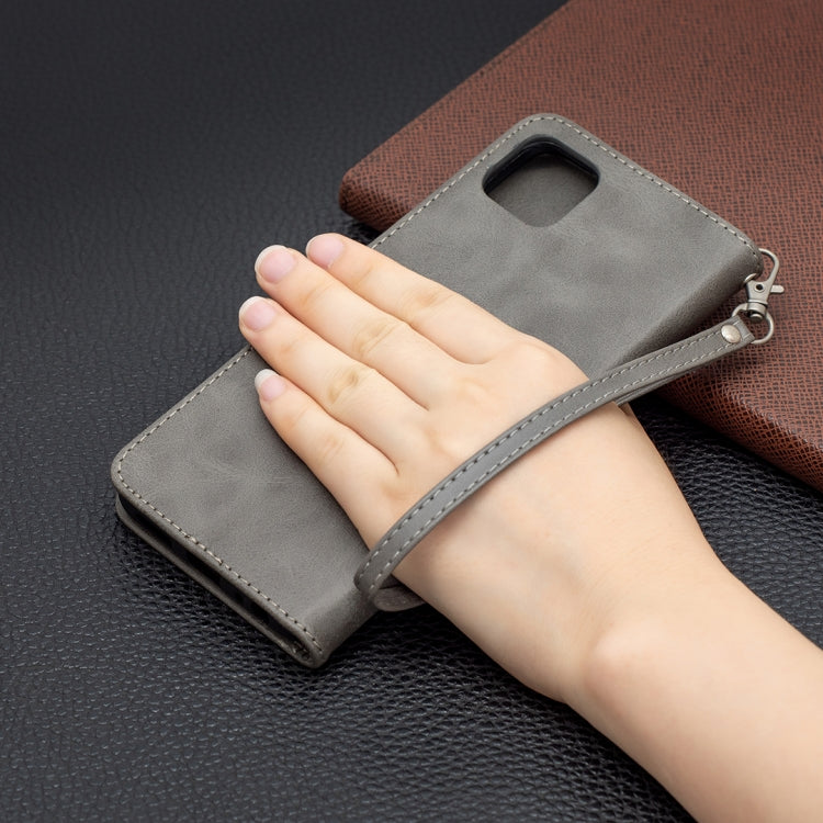 For Samsung Galaxy A22 5G Retro Lambskin Texture Pure Color Horizontal Flip PU Leather Case with Holder & Card Slots & Wallet & Lanyard