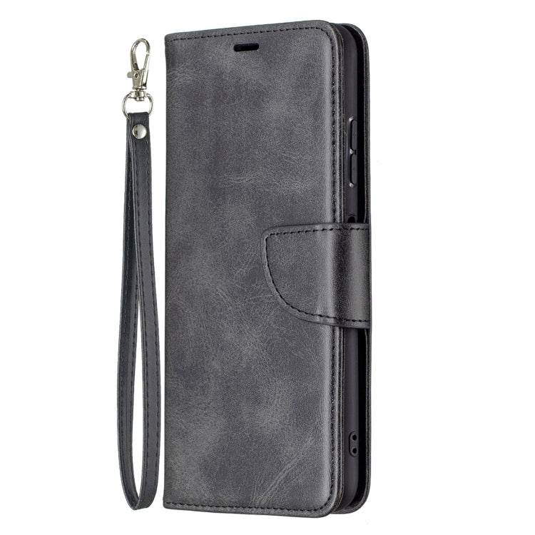 For Samsung Galaxy A22 5G Retro Lambskin Texture Pure Color Horizontal Flip PU Leather Case with Holder & Card Slots & Wallet & Lanyard