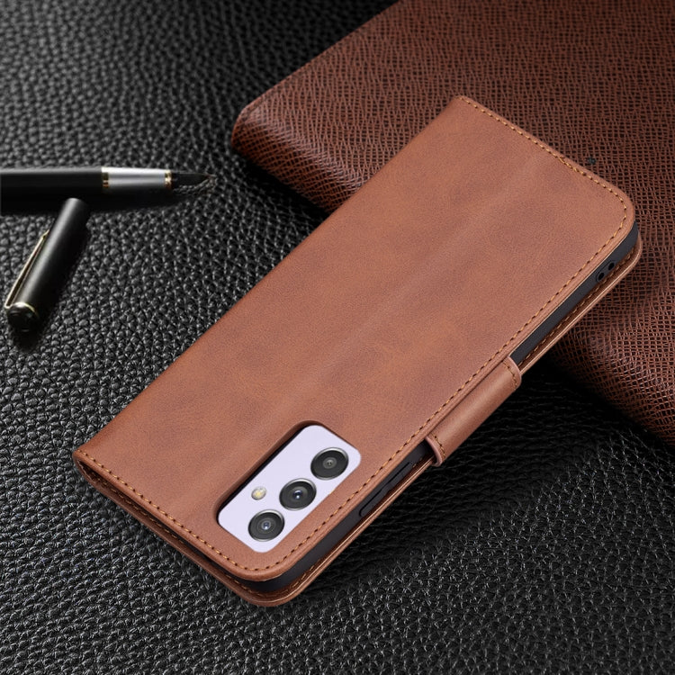 For Samsung Galaxy A82 5G Retro Lambskin Texture Pure Color Horizontal Flip PU Leather Case with Holder & Card Slots & Wallet & Lanyard