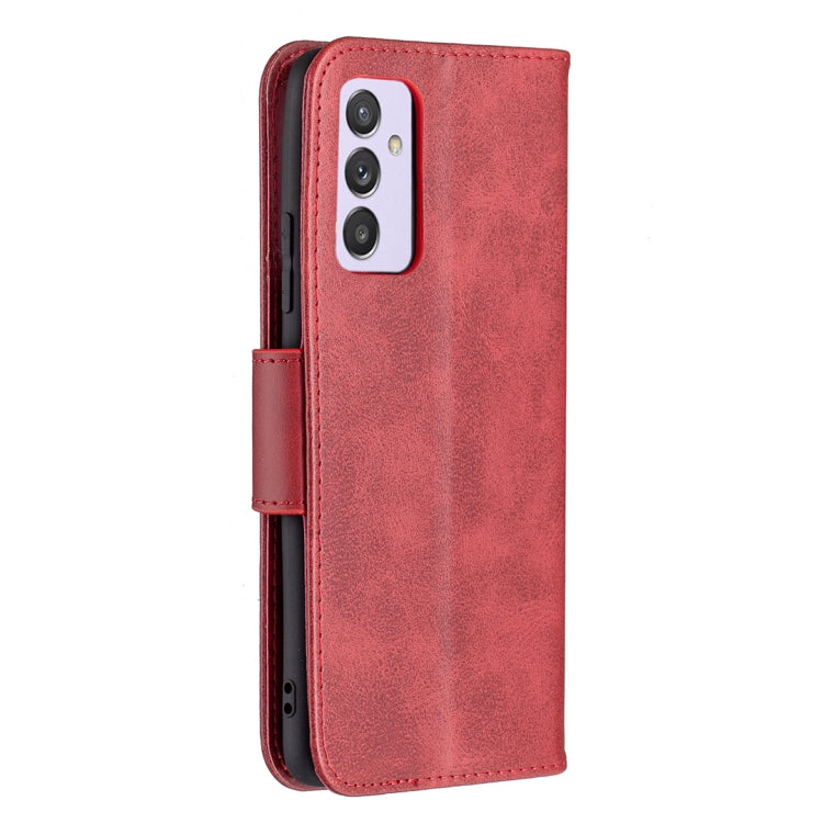 For Samsung Galaxy A82 5G Retro Lambskin Texture Pure Color Horizontal Flip PU Leather Case with Holder & Card Slots & Wallet & Lanyard