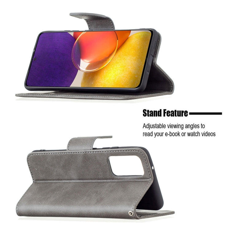 For Samsung Galaxy A82 5G Retro Lambskin Texture Pure Color Horizontal Flip PU Leather Case with Holder & Card Slots & Wallet & Lanyard