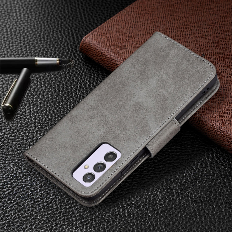 For Samsung Galaxy A82 5G Retro Lambskin Texture Pure Color Horizontal Flip PU Leather Case with Holder & Card Slots & Wallet & Lanyard