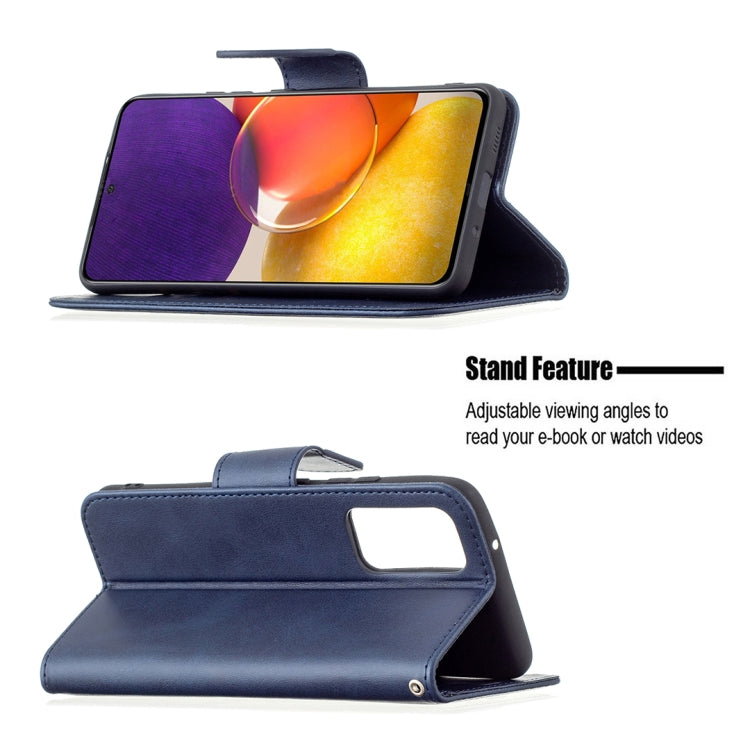 For Samsung Galaxy A82 5G Retro Lambskin Texture Pure Color Horizontal Flip PU Leather Case with Holder & Card Slots & Wallet & Lanyard