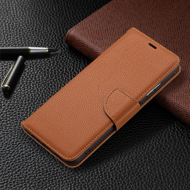 For Samsung Galaxy A22 5G Litchi Texture Pure Color Horizontal Flip Leather Case with Holder & Card Slots & Wallet & Lanyard