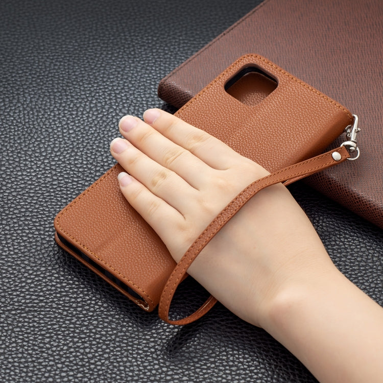 For Samsung Galaxy A22 5G Litchi Texture Pure Color Horizontal Flip Leather Case with Holder & Card Slots & Wallet & Lanyard