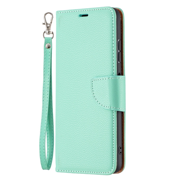 For Samsung Galaxy A22 5G Litchi Texture Pure Color Horizontal Flip Leather Case with Holder & Card Slots & Wallet & Lanyard