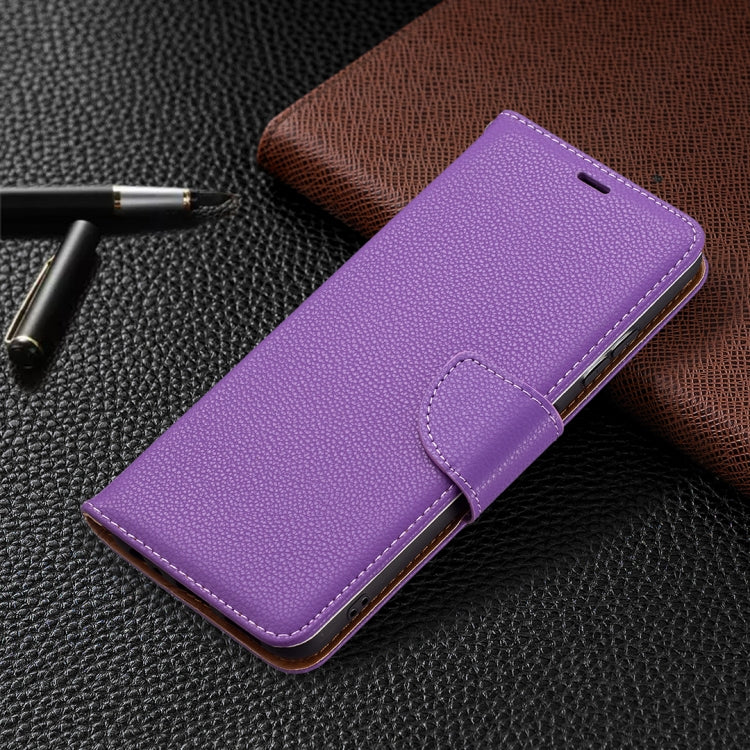 For Samsung Galaxy A22 5G Litchi Texture Pure Color Horizontal Flip Leather Case with Holder & Card Slots & Wallet & Lanyard