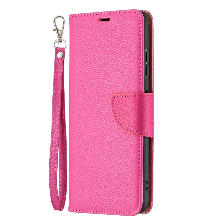 For Samsung Galaxy A22 5G Litchi Texture Pure Color Horizontal Flip Leather Case with Holder & Card Slots & Wallet & Lanyard