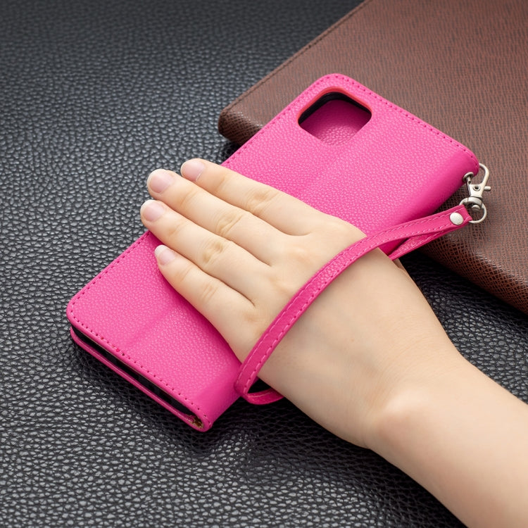 For Samsung Galaxy A22 5G Litchi Texture Pure Color Horizontal Flip Leather Case with Holder & Card Slots & Wallet & Lanyard