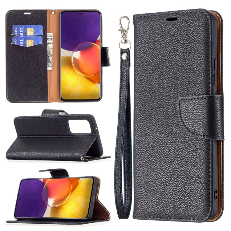 For Samsung Galaxy A82 5G Litchi Texture Pure Color Horizontal Flip Leather Case with Holder & Card Slots & Wallet & Lanyard