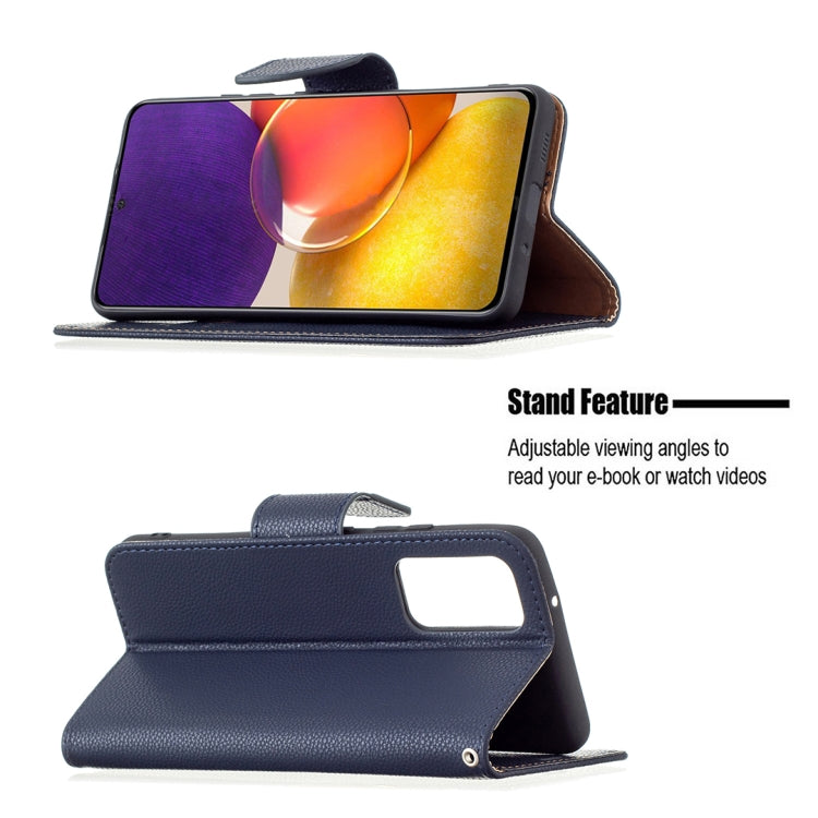 For Samsung Galaxy A82 5G Litchi Texture Pure Color Horizontal Flip Leather Case with Holder & Card Slots & Wallet & Lanyard