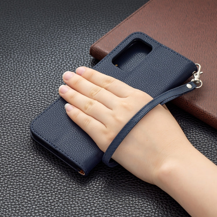 For Samsung Galaxy A82 5G Litchi Texture Pure Color Horizontal Flip Leather Case with Holder & Card Slots & Wallet & Lanyard