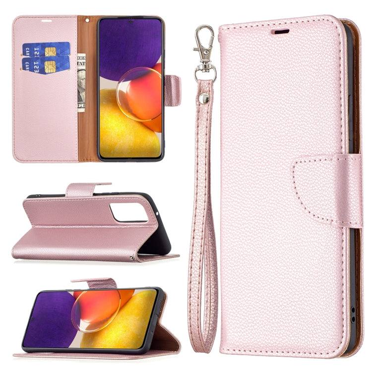 For Samsung Galaxy A82 5G Litchi Texture Pure Color Horizontal Flip Leather Case with Holder & Card Slots & Wallet & Lanyard