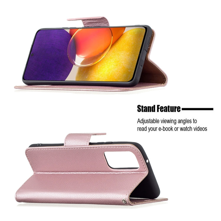 For Samsung Galaxy A82 5G Litchi Texture Pure Color Horizontal Flip Leather Case with Holder & Card Slots & Wallet & Lanyard