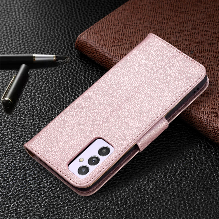 For Samsung Galaxy A82 5G Litchi Texture Pure Color Horizontal Flip Leather Case with Holder & Card Slots & Wallet & Lanyard
