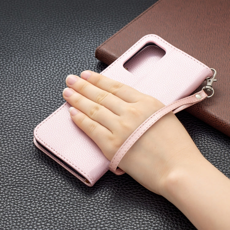 For Samsung Galaxy A82 5G Litchi Texture Pure Color Horizontal Flip Leather Case with Holder & Card Slots & Wallet & Lanyard