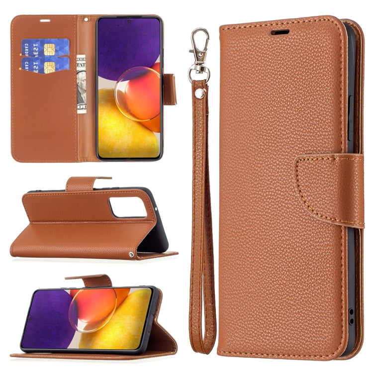 For Samsung Galaxy A82 5G Litchi Texture Pure Color Horizontal Flip Leather Case with Holder & Card Slots & Wallet & Lanyard