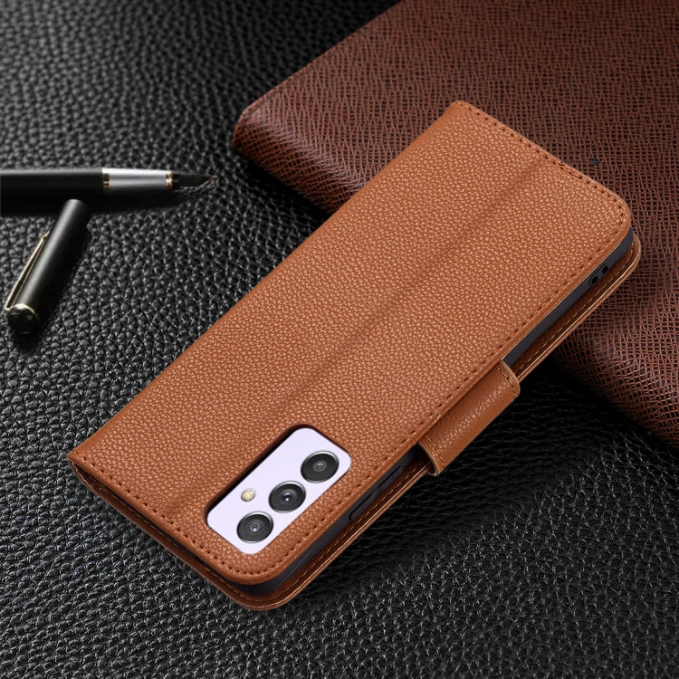 For Samsung Galaxy A82 5G Litchi Texture Pure Color Horizontal Flip Leather Case with Holder & Card Slots & Wallet & Lanyard