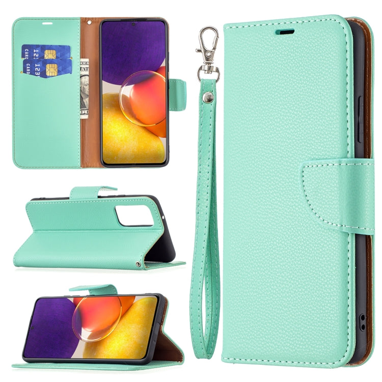 For Samsung Galaxy A82 5G Litchi Texture Pure Color Horizontal Flip Leather Case with Holder & Card Slots & Wallet & Lanyard