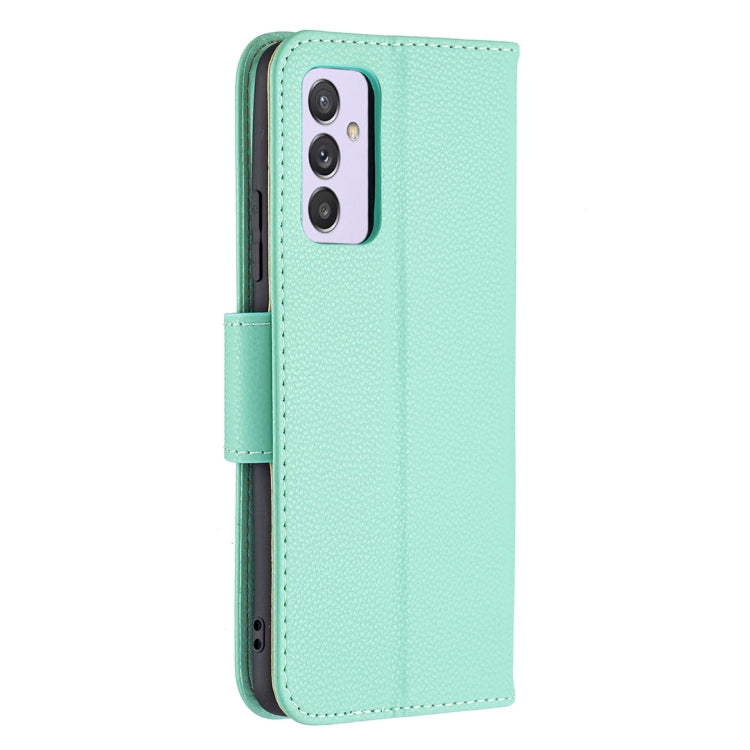 For Samsung Galaxy A82 5G Litchi Texture Pure Color Horizontal Flip Leather Case with Holder & Card Slots & Wallet & Lanyard